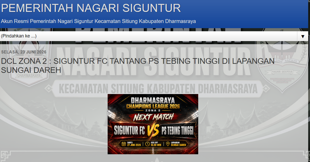 Pemerintah  Nagari Siguntur